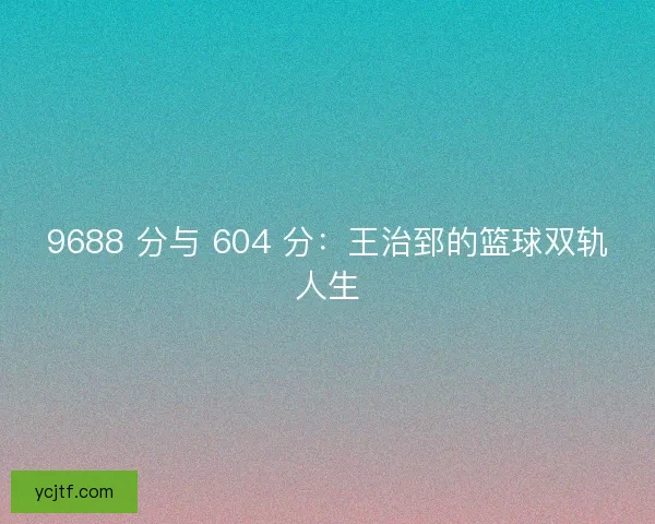 9688 分与 604 分：王治郅的篮球双轨人生